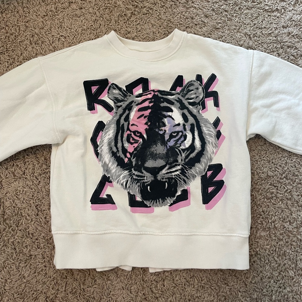 GIRLS ZARA CREWNECK - SIZE 11-12